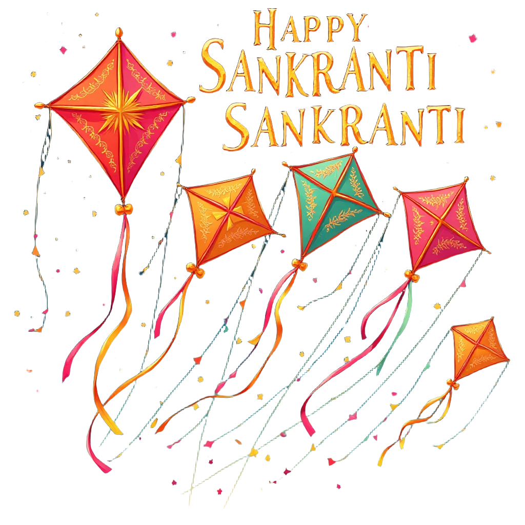 Colorful Kites for Sankranti